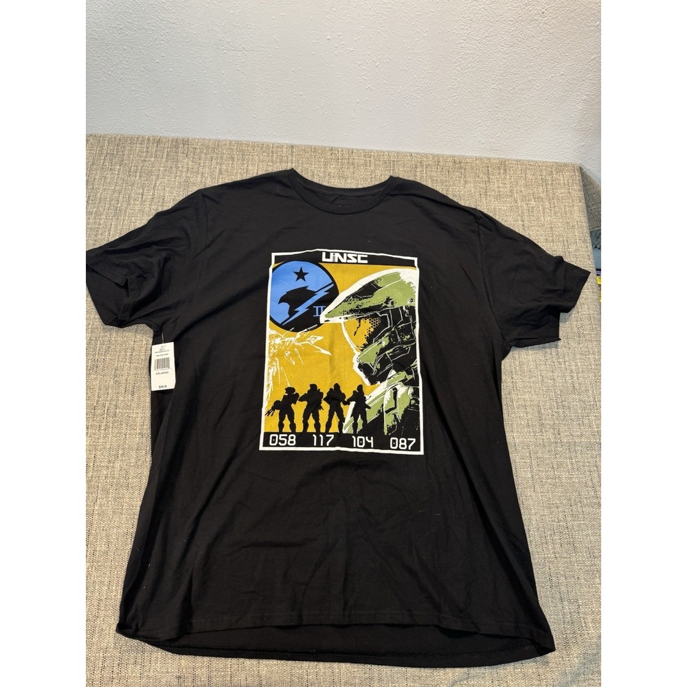 Halo Infinite Master Chief Black Short Sleeve Graphic T-Shirt Men's Size XXL New - Picture 7 of 8